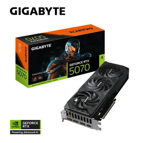 Видео карта, GIGABYTE GB RTX5070 WINDFORCE OC-12GD - image 5