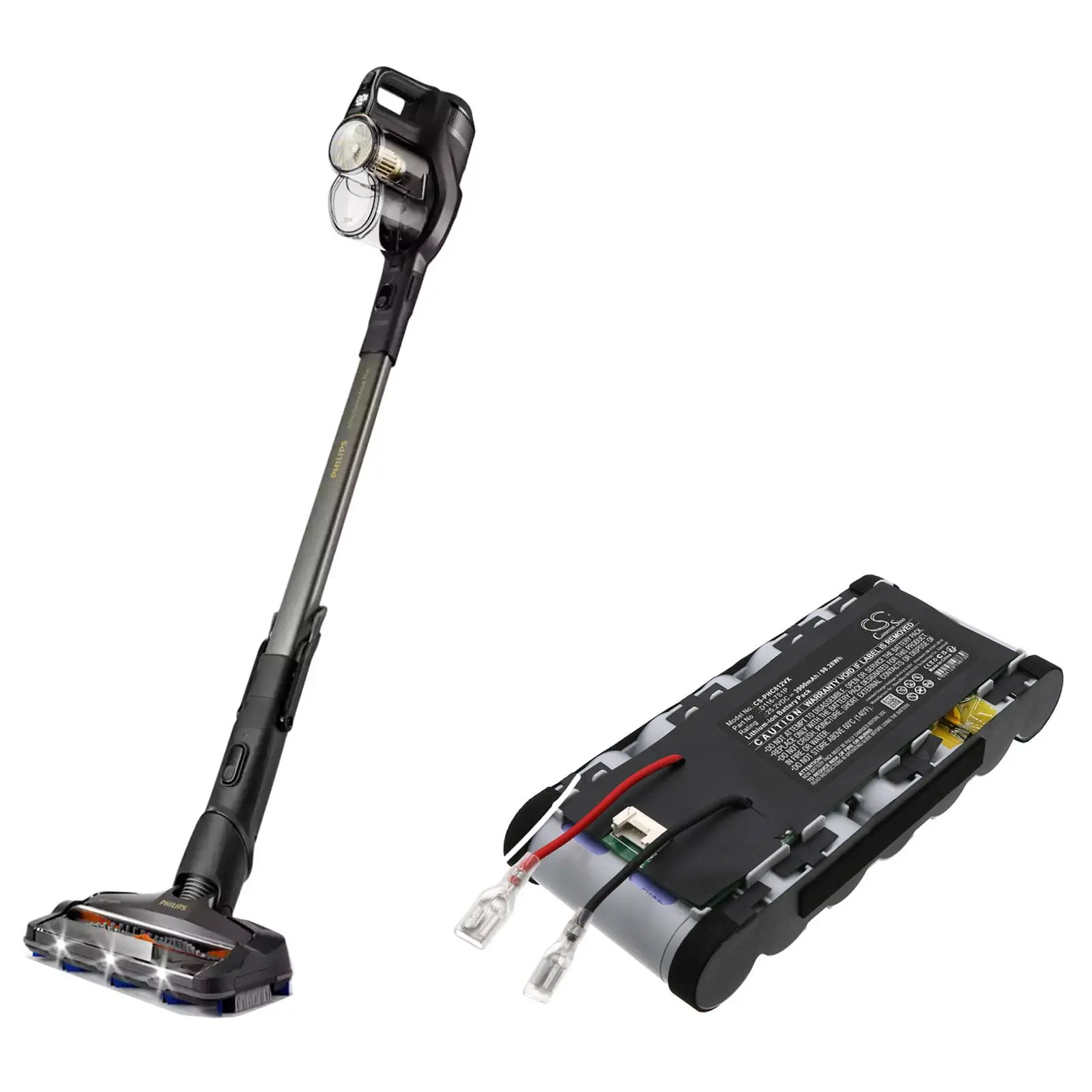 Батерия за прахосмукачка Philips Aqua Plus 8000 D116-7S1P LiIon 25,2V 3900mAh CAMERON SINO - image 1