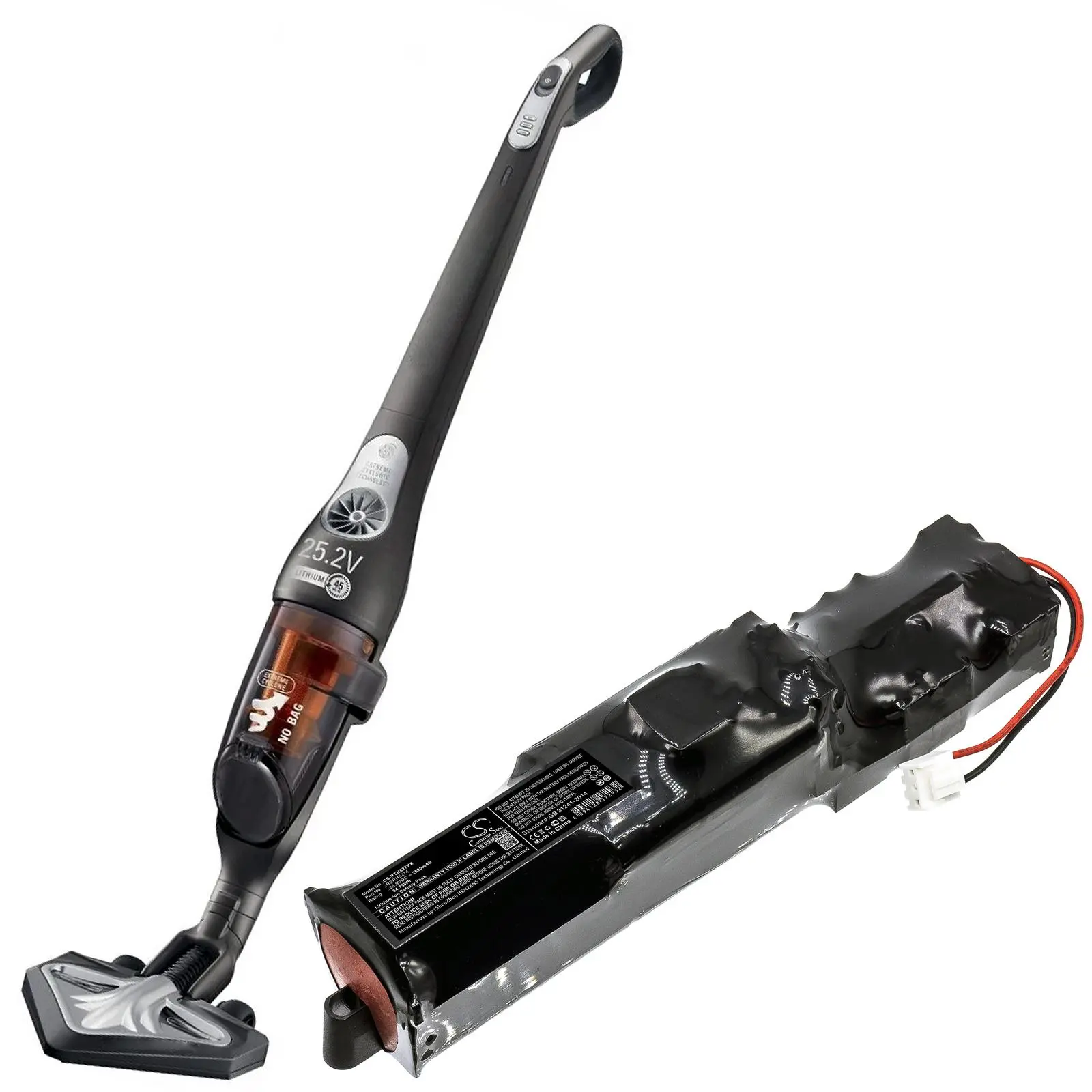 Батерия за прахосмукачка Rowenta RH8825WI / 2D2, RH8828WO / 2D0 TEFAL Air Force Extreme TY8865KS / 2D2  LiIon 25,9V 2500mAh CAMERON SINO - image 4