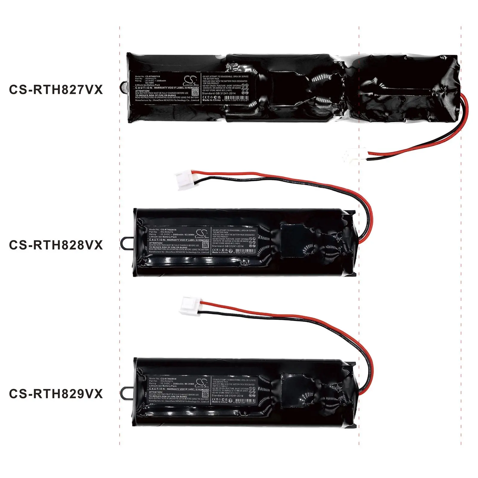 Батерия за прахосмукачка Rowenta RH8825WI / 2D2, RH8828WO / 2D0 TEFAL Air Force Extreme TY8865KS / 2D2  LiIon 25,9V 2500mAh CAMERON SINO - image 5