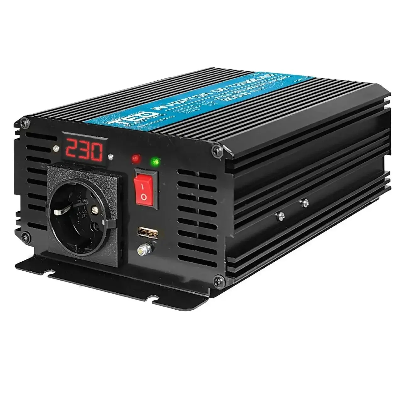 Inverter 12/220 V DC/AC 500/1000W καθαρού ημιτόνου TED000422 TED ELECTRIC