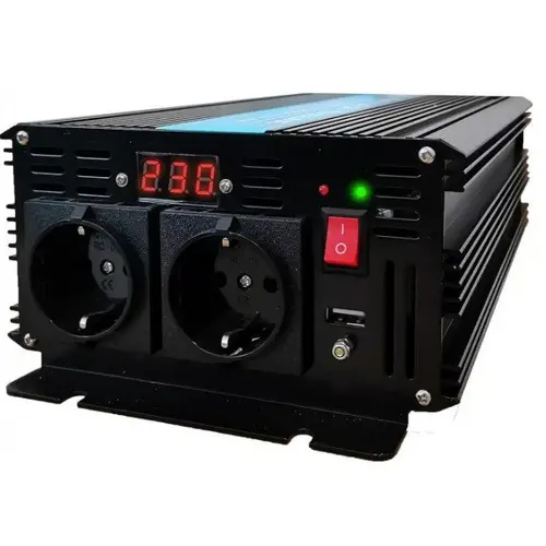 Инвертор 12/220 V DC/AC 2500/5000W Pure Sine Wave TED000392 TED ELECTRIC