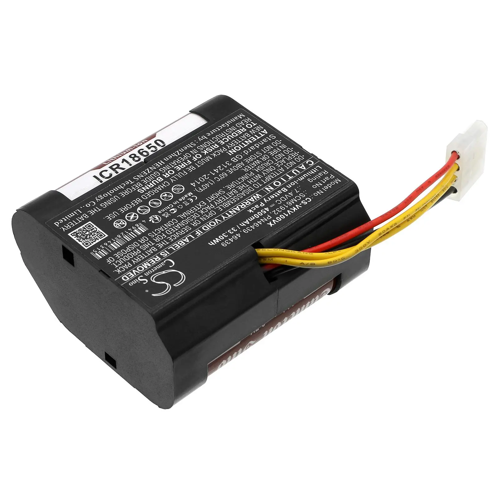 Батерия за прахосмукачка Vorwerk Kobold VR100, Kobold VX100  LiIon 7,4V 4500mAh CAMERON SINO - image 1