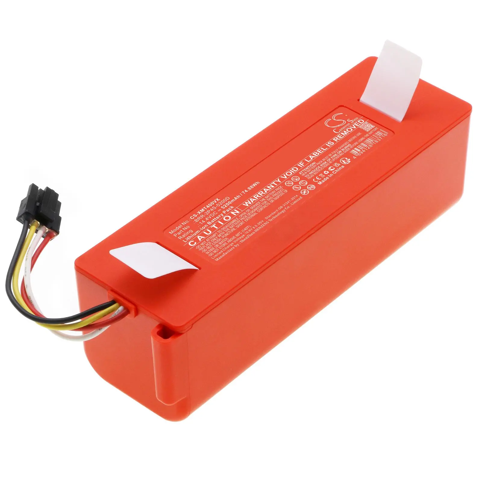 Μπαταρία για ηλεκτρική σκούπα Xiaomi Mi Robot Vacuum-Mop, Roborock S50 LiIon 14,4V 5200mAh CAMERON SINO