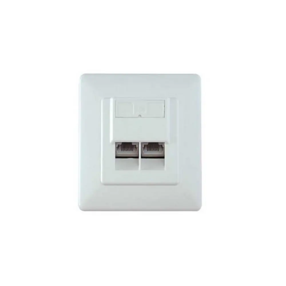 Розетка Screened GE Style Data Wall Outlet 2x RJ45 (H) - Flush Mount