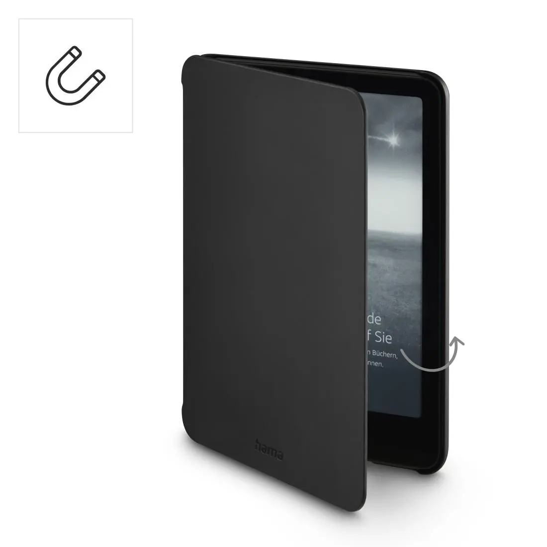 HAMA Калъф за електронна книга Kindle Paperwhite (Signature) 12th Gen. 2024, "Fold", черен - image 6