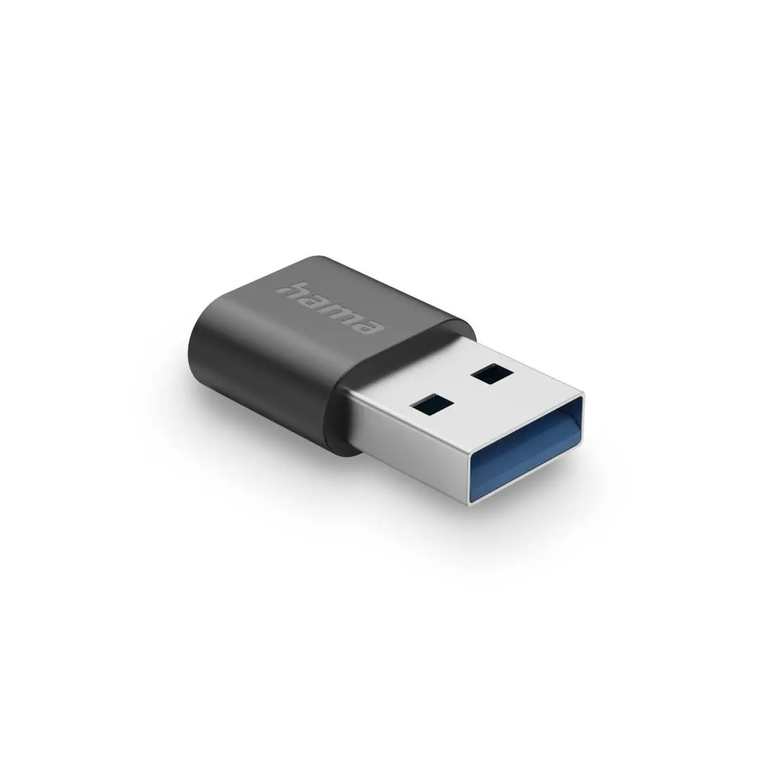 Адаптер HAMA USB-A мъжко - USB-C женско, USB 3.2 Gen 2, 10 Gbit/s, Черен - image 1
