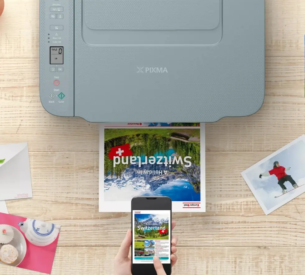 Мастилоструйно многофункционално устройство, Canon PIXMA TS3752i All-In-One, Blue - image 4