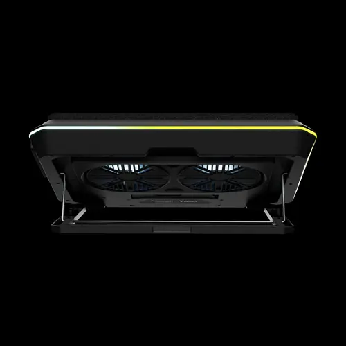 Gamdias Охладител за лаптоп Gaming Notebook Cooler 19" - AETHER P1 - USB-C/A Hub, RGB, Phone Stand - image 6