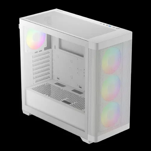 Gamdias кутия Case E-ATX - ATHENA M3 White - USB-C, 4 x 120 mm A-RGB, Mesh, Tempered Glass - image 4