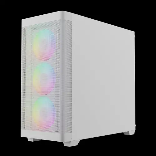 Gamdias carcasă Case E-ATX - ATHENA M3 White - USB-C, 4 x 120 mm A-RGB, Mesh, Tempered Glass - 6