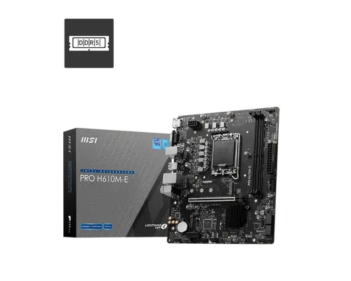 Дънна платка, MSI PRO H610M-E DDR5 /LGA1700
