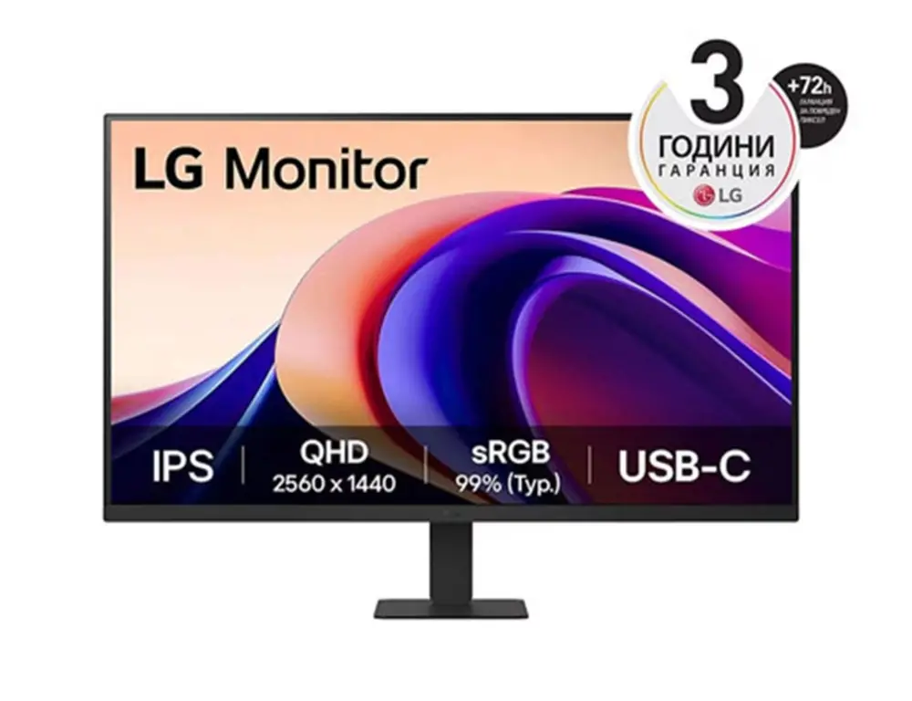 Οθόνη, LG 27U631A-B, 27" QHD LED AG, IPS, 100Hz, 5ms, 250 cd/m2, 1000:1, QHD (2560 x 1440), sRGB 99% , HDR 10, USB-C (PD 15W), HDMI, LG Switch