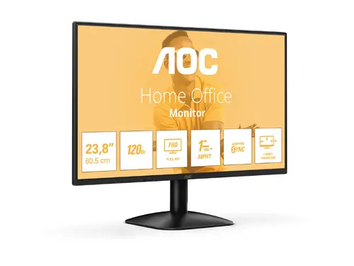 Οθόνη, AOC 24B31H, 23.8" IPS WLED, 1920x1080@120Hz, 4ms GtG, 1ms MPRT, 300cd m/2, 1500:1, 20M:1 DCR, Adaptive Sync, FlickerFree, φίλτρο μπλε φωτός - 10