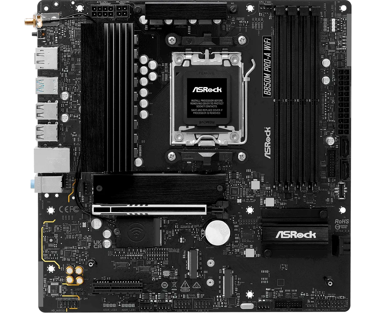 Дънна платка, ASROCK B850M PRO-A WIFI /AM5 - image 1
