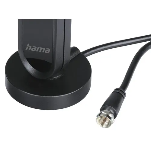 HAMA Antenă de interior "Radio" pentru FM, DAB+, DAB, activă, amplificator 30 dB - 6