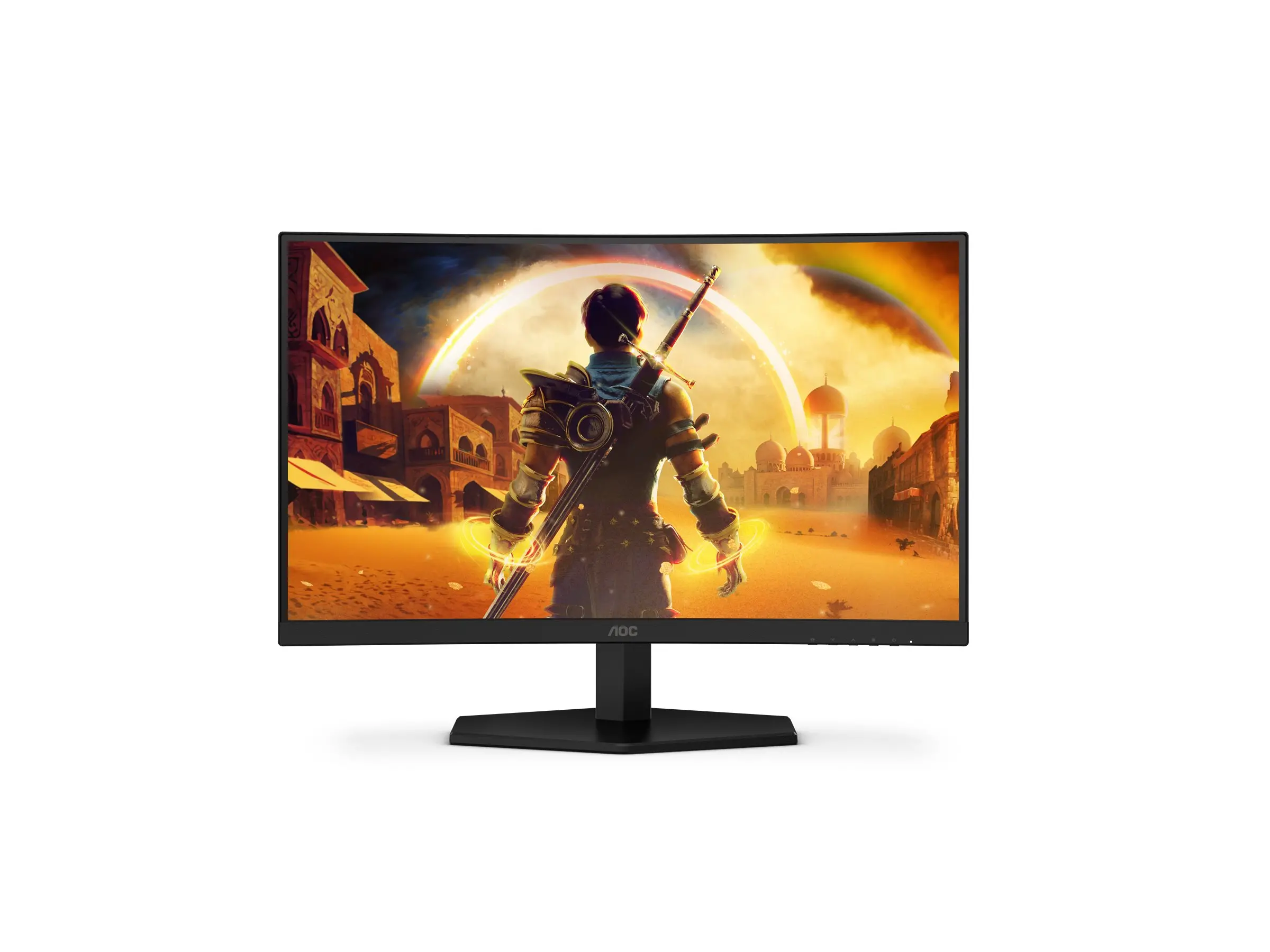 Монитор, AOC C24G42E, 23.6" VA Curved 1500R, WLED, 1020x1080@180Hz, 4ms GtG, 0.5ms MPRT, 250cd m/2, 3000:1, 80M:1 DCR, Adaptive Sync, FlickerFree, Low Blue Light, 2Wx2, Tilt, 2xHDMI, DP