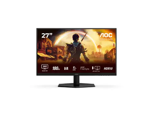 Monitor, AOC Q27G42XNE, 27" Fast VA WLED, 2560x1440@180Hz, 1ms GtG, 0.5ms MPRT, 300cd m/2, 5000:1, 80M:1 DCR, Adaptive Sync, FlickerFree, Low Blue - 1