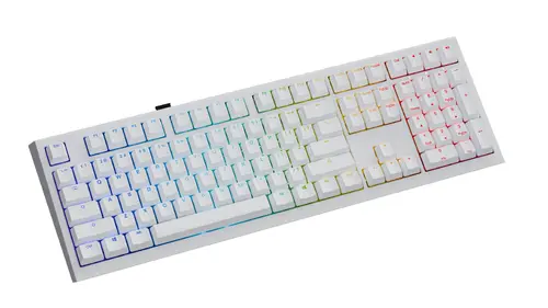 Ducky професионална геймърска механична клавиатура Professional Gaming Mechanical Keyboard One X Wireless White - Ducky AI Switches [Linear] - image 1
