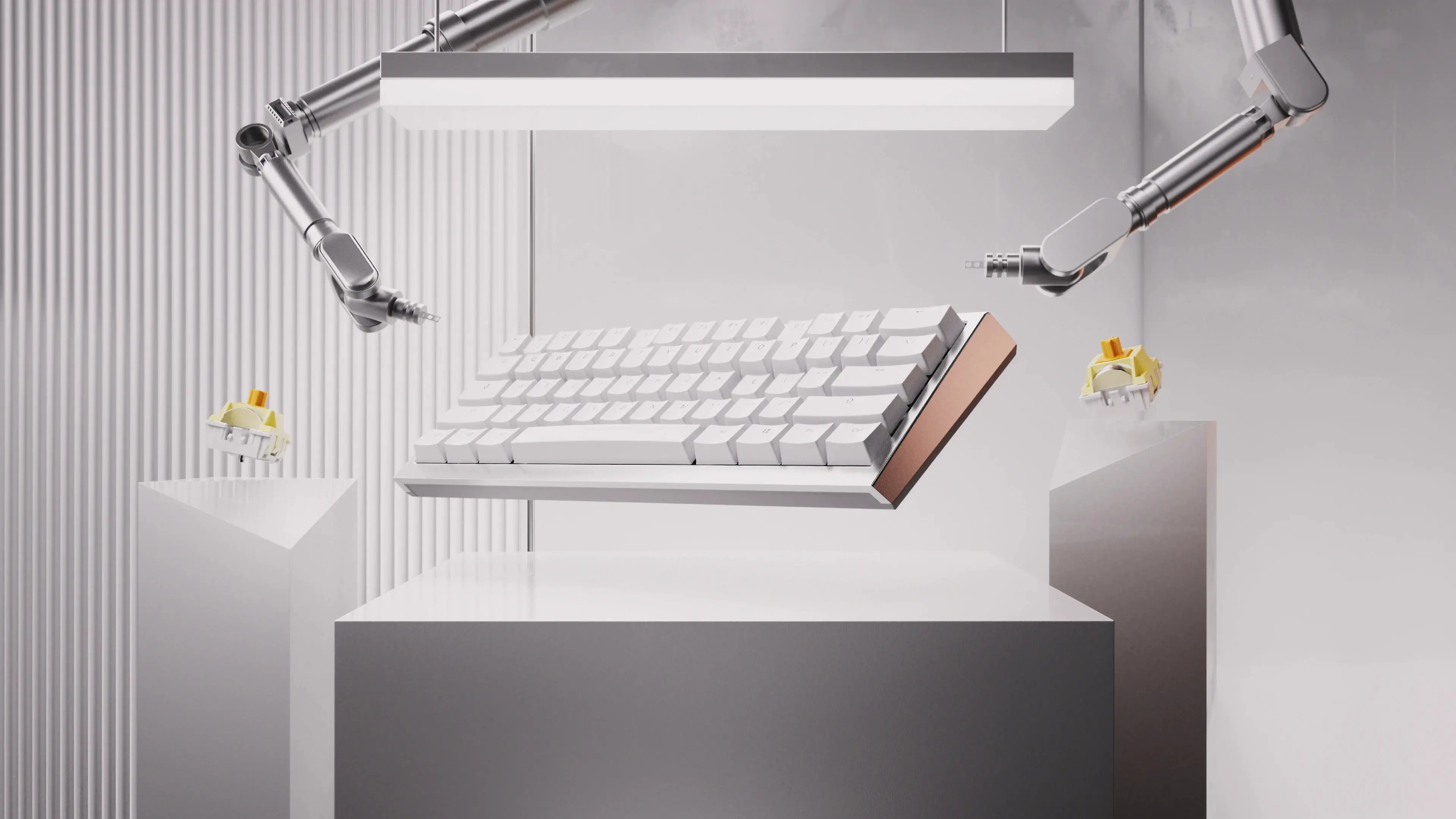 Ducky професионална геймърска механична клавиатура Professional Gaming Mechanical Keyboard One X Wireless Black - Ducky AI Switches [Linear] - image 13