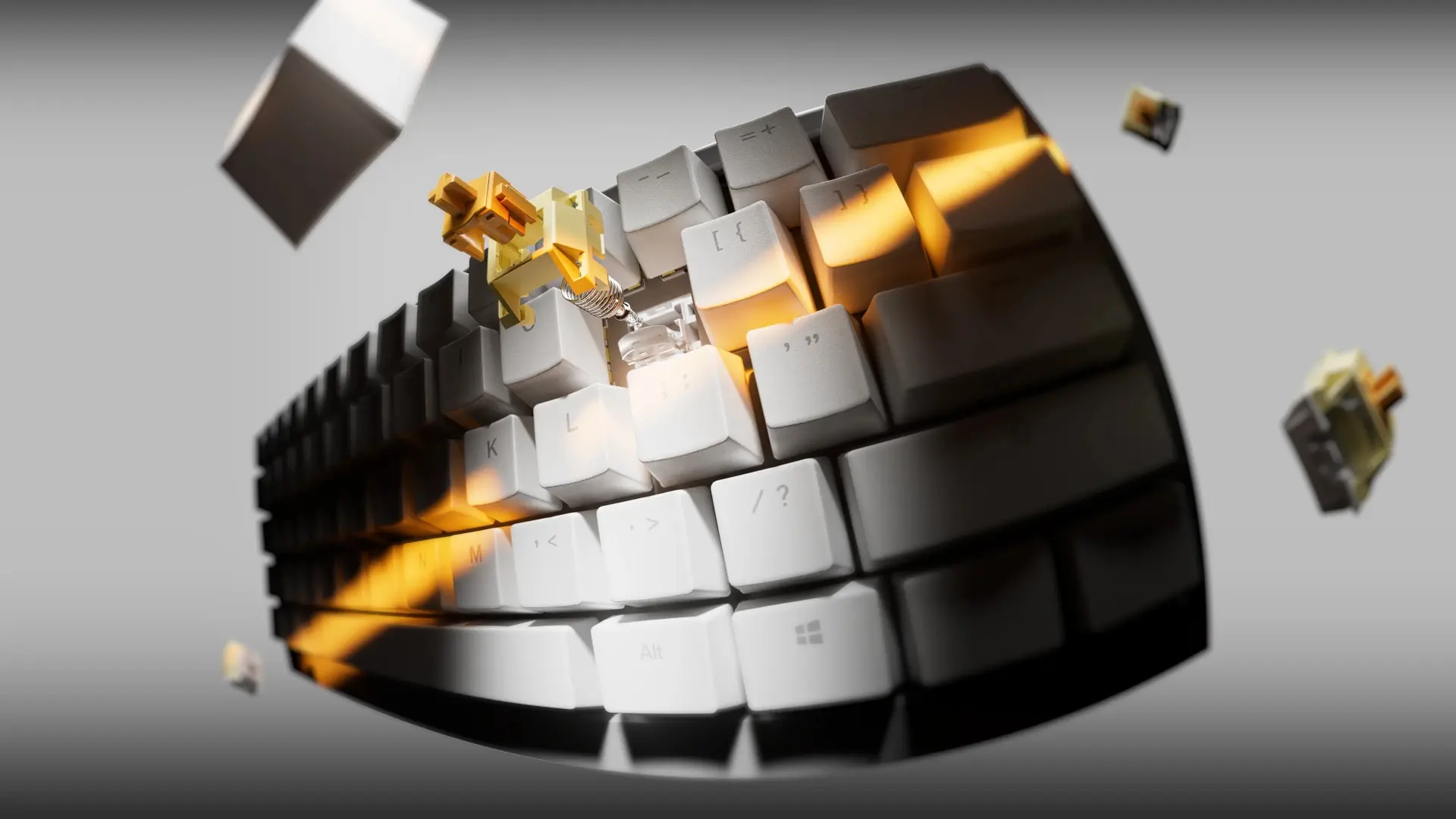 Ducky професионална геймърска механична клавиатура Professional Gaming Mechanical Keyboard One X Wireless Black - Ducky AI Switches [Linear] - image 8
