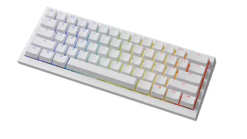 Ducky професионална геймърска механична клавиатура Professional Gaming Mechanical Keyboard One X Mini Wireless White - Ducky AI Switches [Linear] - image 2