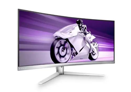 Монитор, Philips Evnia 34M2C8600, 34" Curved 1800R, QD-OLED, 3440x1440@175Hz, 0.03ms GtG, 1000cd m/2, 1.000.000:1, Mega Infinity DCR, FlickerFree, Adaptive Sync, LowBlue Mode, 5Wx2+DTS, Tilt, Height Adjust, Swivel, 2xHDMI, DP, USB hub, White - image 2
