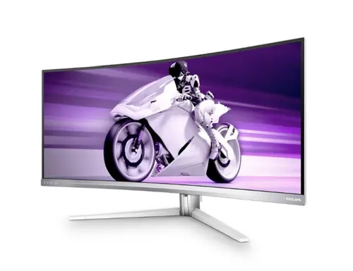 Монитор, Philips Evnia 34M2C8600, 34" Curved 1800R, QD-OLED, 3440x1440@175Hz, 0.03ms GtG, 1000cd m/2, 1.000.000:1, Mega Infinity DCR, FlickerFree, Adaptive Sync, LowBlue Mode, 5Wx2+DTS, Tilt, Height Adjust, Swivel, 2xHDMI, DP, USB hub, White - image 5