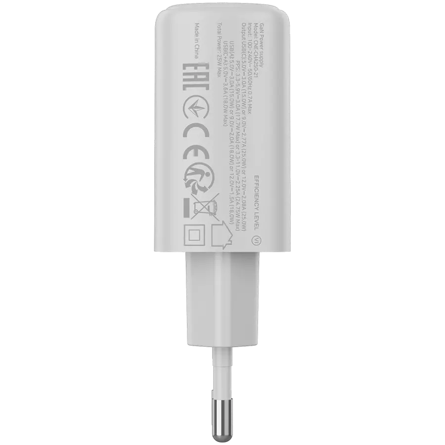 CANYON charger OnCharge 250 25W 1xPD 1xQC EU White - image 2
