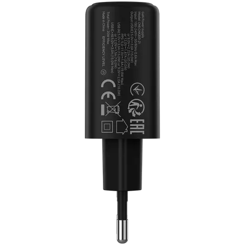CANYON φορτιστής OnCharge 200 20W 1xPD 1xQC EU Μαύρο - 3