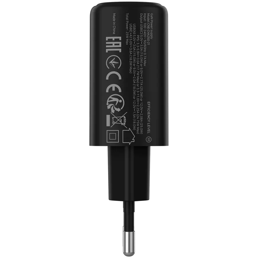 CANYON charger OnCharge 250 25W 1xPD 1xQC EU Black - image 2