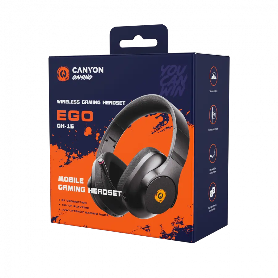 CANYON headset EGO GH-15 2in1 BT White - image 5