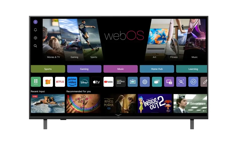 Телевизор, LG 50UA75003LA, 50" 4K UltraHD TV 4K (3840x2160), DVB-T2/C/S2, webOS 25 Smart, ThinQ AI, Alpha 7 AI Processor, WiFi, HDR10 pro, HLG, ALLM/HGiG, 4K Upscaling, AI Sound pro, Multiple View, HDMI eARC, LAN, USB, Bluetooth, Google Cast, 2 Pole Stand, Black - image 1