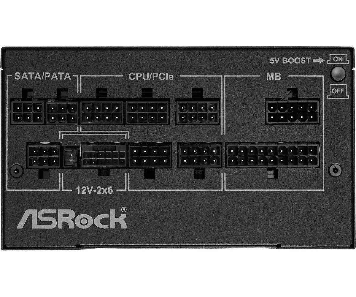 Захранващ блок ASRock Phantom Gaming 1000W 80+ Gold, PCIe 5.1 - image 1