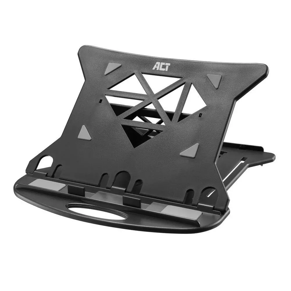 Suport pliabil ușor pentru laptop ACT AC8150, 7 poziții, Negru