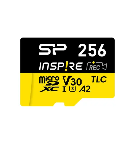 Card de memorie Silicon Power Inspire 256GB, microSDXC, Class 10, adaptor SD - 1