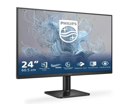 Монитор, Philips 24E2N1110, 23.8" IPS WLED, 1920x1080@120Hz, 4ms GtG, 1ms MPRT, 300cd m/2, 1500:1, Mega Infinity DCR, Adaptive Sync, FlickerFree, LowBlue Mode, Tilt, D-SUB, HDMI - image 1