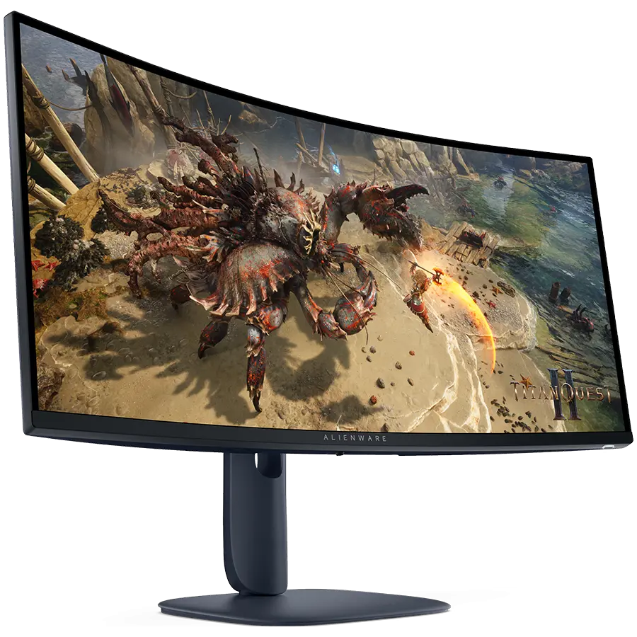 DELL Alienware 34 Curved Gaming Monitor AW3425DWM, 34" WQHD 3440x1440 at 180Hz, 21:9, 95% DCI-P3 (CIE 1976), 1 ms, 400 cd/m2(peak), 3000:1, 1.07 billion colours, 178/178, 2xHDMI, DP 1.4, USB 5Gbps Type-A,1 USB 5Gbps Type-B, Height, tilt, VESA - image 1