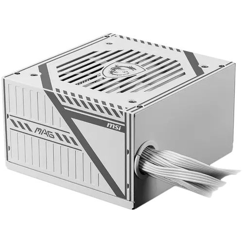MSI MAG A650BNL WHITE Sursă de alimentare 650W, 80 PLUS Bronze, ventilator silențios 120mm, Protecții: OCP/OVP/OPP/OTP/SCP, Active PFC Design - 1