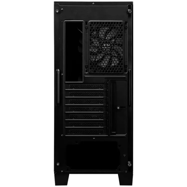 MSI MAG FORGE 120A AIRFLOW, Mid-Tower, ATX/M-ATX/ITX, 2x USB 3.2 Gen 1 Type-A, 1x Audio/1x Mic, LED On/Off Button, ARGB Hub, 6x 120mm ARGB Fans, Mesh Panel, 4mm Tempered Glass - image 4