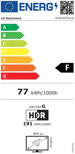 Телевизор, LG OLED55C51LA, 55" UHD OLED evo, 4K (3840 x 2160), DVB-C/T2/S2, Full Cinema Screnn, Alpha 9 AI 4K Gen8, 120Hz Native (VRR 144Hz), ThinQ AI, HDR10, VRR, NVIDIA G-SYNC, AMD FreeSync, Dolby Vision, Dolby Atmos, Wi-Fi 6, Bluetooth, HDMI, USB, Airplay 2, IC - image 6