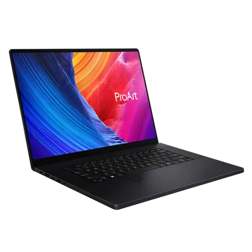 Лаптоп, Asus Pro Art, H7606WP-ME011X,AMD Ryzen AI 9 HX 370  2.0GHz (36MB Cache, up to 5.1GHz, 12 cores, 24 Threads) up to 50TOPS ,16" WQUXGA (3840X2400) 16:10  OLED 16:10  , 64 GB LPDDR5X, 2TB PCIE G4 SSD+2TB PCIE G4 SSD, RTX 5000 x6, Win 11 Pro, Black - image 1