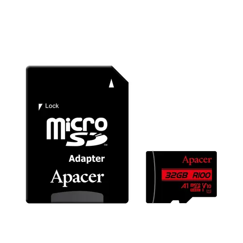 Памет, Apacer 128GB microSDHC/SDXC UHS-I U1 V10 A1 (1 adapter) - image 1