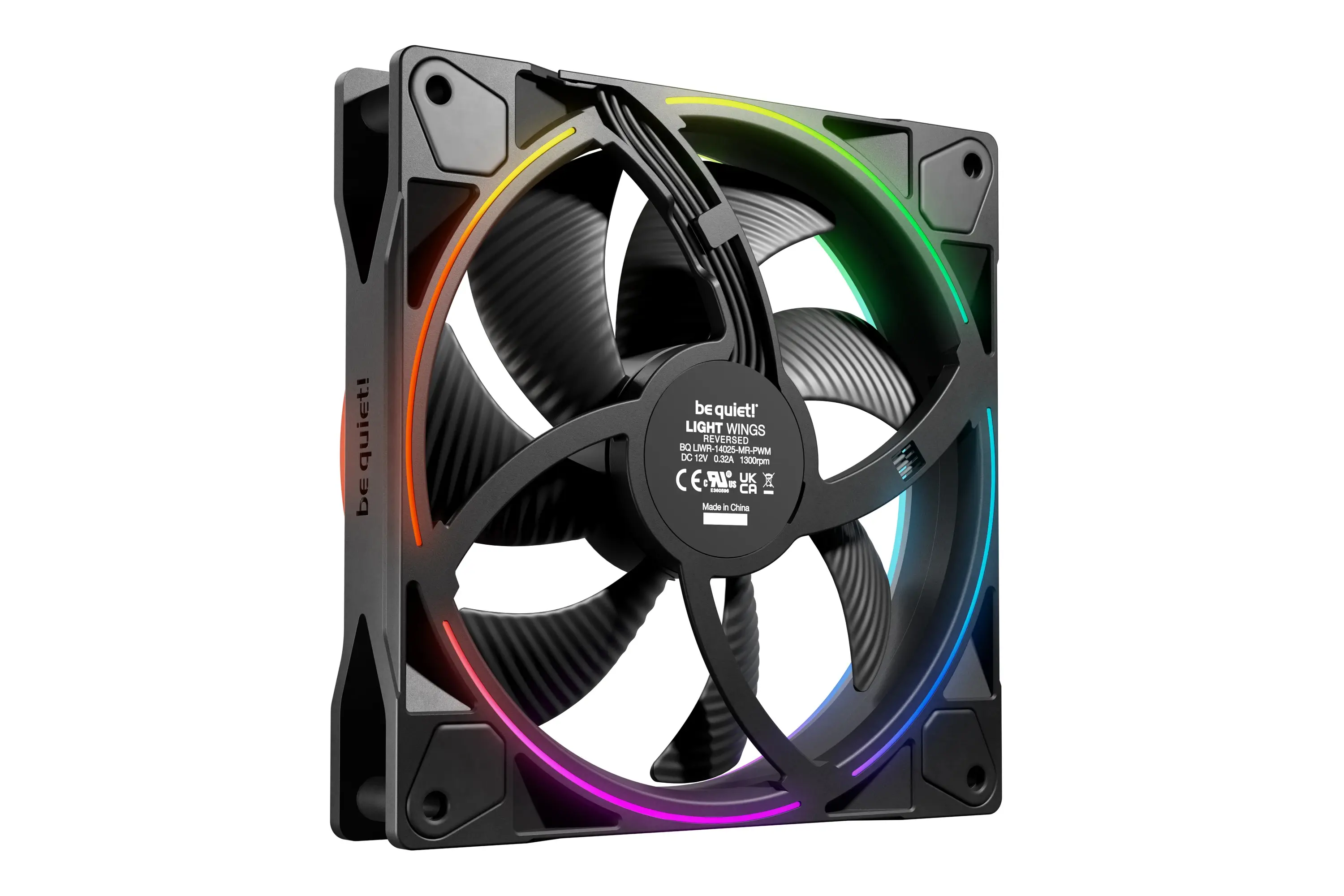 be quiet! вентилатор Fan 140mm - LIGHT WINGS 140mm PWM Reverse Black - image 1