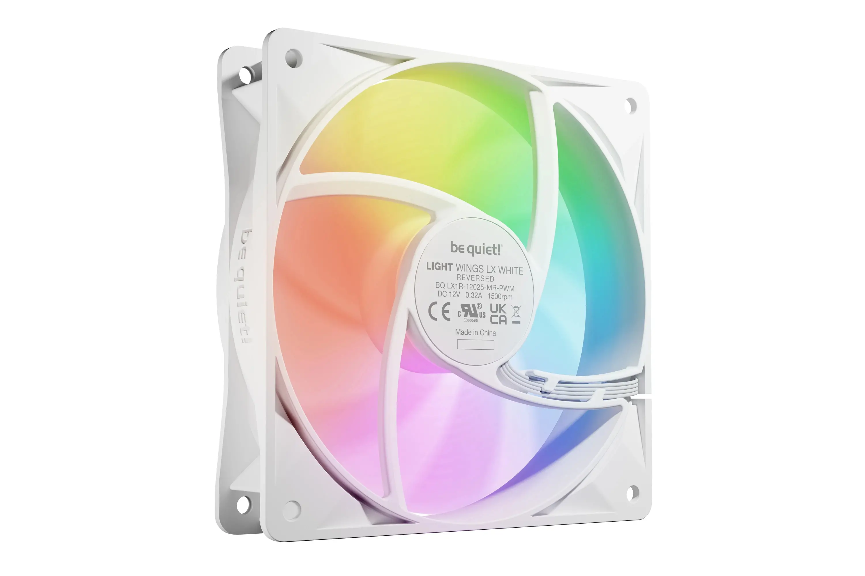 be quiet! вентилатор Fan 120mm - LIGHT WINGS LX 120mm PWM Reverse White - image 1