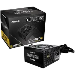 Asrock CL-850G, 850W, 80 Plus GOLD, Non Modular PSU, 2x EPS 12V CPU(4+4pin), 4x PCIe (6+2pin), 2x 4-pin connectors, 4x SATA, OCP, SCP, OVP, UVP, OTP, OPP protections, 120 mm Fan, ATX 3.1, 5Y warranty