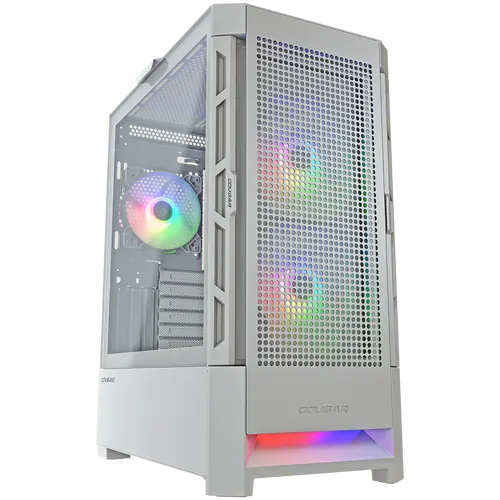 COUGAR AIRFACE RGB PC Case, Mid Tower, White