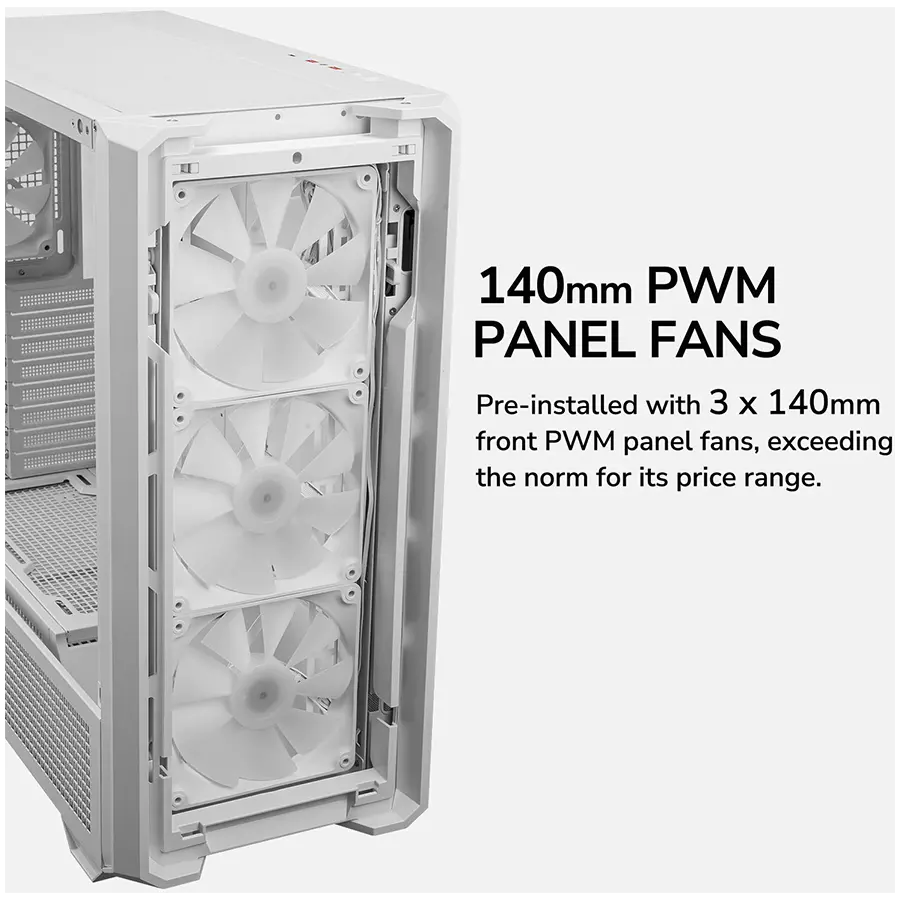 COUGAR MX600 PC Case, Mid Tower, White - image 12