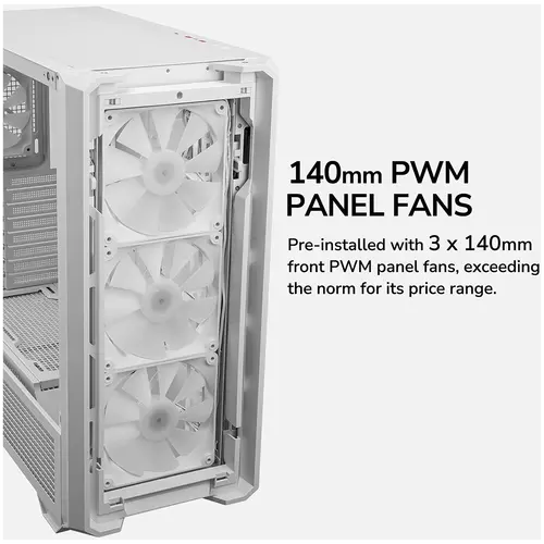 COUGAR MX600 PC Case, Mid Tower, White - image 12