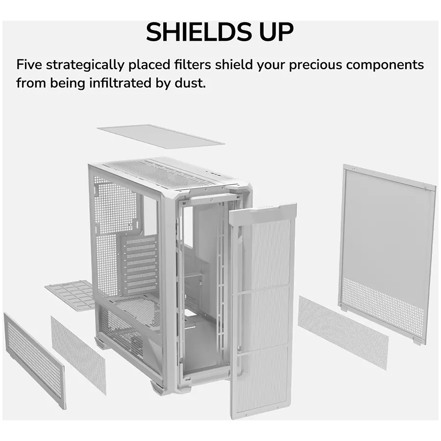 COUGAR MX600 PC Case, Mid Tower, White - image 17